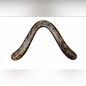 Vintage Australian Aboriginal Style
Wooden Boomerang Tribal Wall
Decor